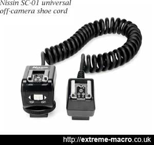 Nissin SC-01 universal off camera shoe cord