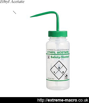 Ethyl acetate, used to kill insects